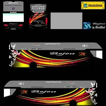 Bejeu Bussid Livery Black Gold SHD