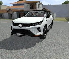 Toyota Fortuner Legender 2024 Mod Bussid White SUV